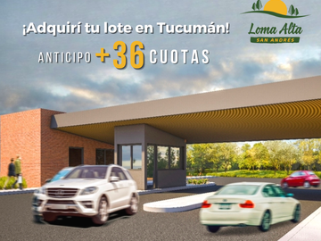 Lotes con anticipo y cuotas