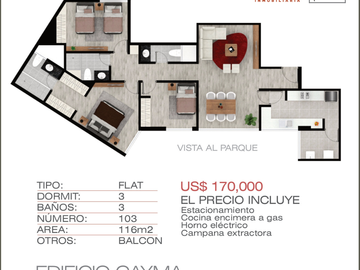 PREVENTA DEPARTAMENTO, URB. QUINTA SAMAY, CAYMA