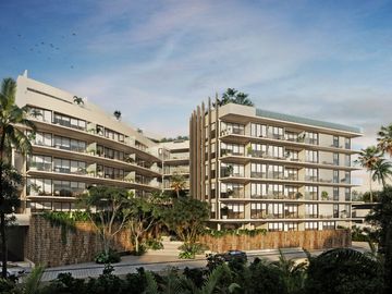 Departamento en playa del carmen en venta con vista al mar de 2 habitaciones