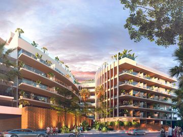 Departamento en playa del carmen en venta con vista al mar de 2 habitaciones