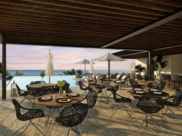 Departamento en playa del carmen en venta con vista al mar de 2 habitaciones