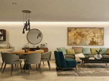 Departamento en playa del carmen en venta con vista al mar de 2 habitaciones
