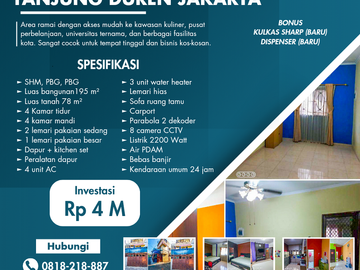Rumah Dijual di Tanjung Duren Jakarta Barat Dekat Universitas Trisakti