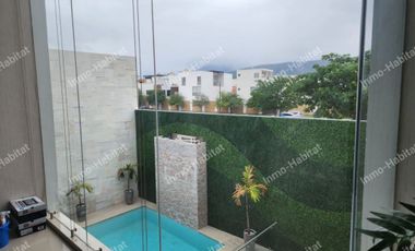 CASA EN VENTA CON ALBERCA EN LA ENCOMIENDA , GENERAL ESCOBEDO, NUEVO LEON.