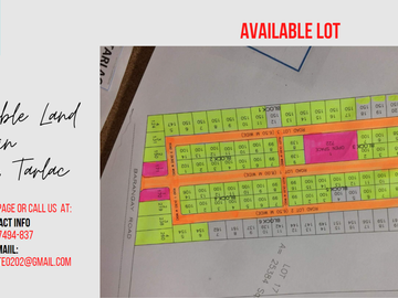 Affordable Lot in Capas, Tarlac (near Atrium Residences, near New Clark City )