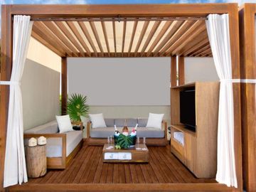 Departamento de lujo, vista al mar, club de playa, campo de golf, Puerto Cancún
