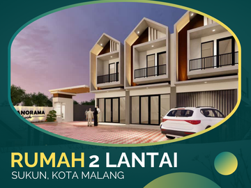 Rumah 2 Lantai Poros Jalan Sukun Kota Malang
