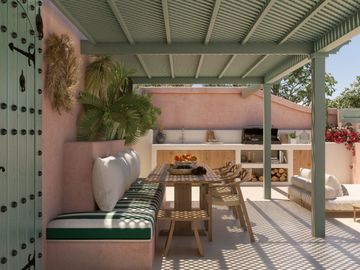 DOS HABITACIONES AMUEBLADA CON AMENIDADES CON ESTILO MARROQUI UNICO EN ALDEA ZAMA TULUM