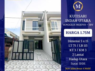 Dijual Rumah Kutisari Indah Utara Surabaya Tenggilis SHM dkt Petra Ubaya Jemursari Siwalankerto