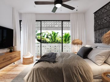 Estudio con jardín, alberca, Gimnasio, en pre-construcción,  Centro, venta, Playa del Carmen