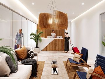 Estudio con jardín, alberca, Gimnasio, en pre-construcción,  Centro, venta, Playa del Carmen