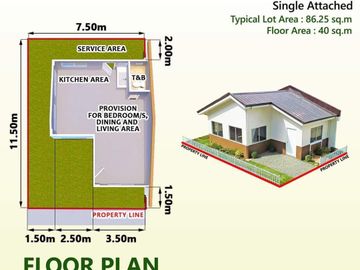 Pagibig Housing Loan Available! Pre-Selling Adeline Bungalow Type Single Attached H&L Near Antipolo - Only 6K To Reserve! 6.7K Monthly