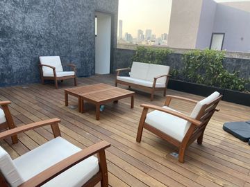 Venta moderno departamento Roma con roofgarden privado