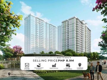Rush Sale Ready To Move-In Studio Condos 24 SQM  Near Alabang Town Center