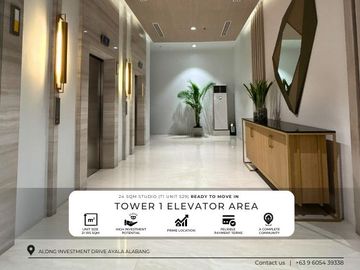 Rush Sale Ready To Move-In Studio Condos 24 SQM  Near Alabang Town Center