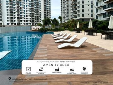 Rush Sale Ready To Move-In Studio Condos 24 SQM  Near Alabang Town Center
