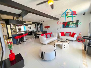 Departamento con Roof garden con sala y jacuzzi
