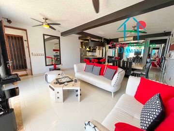 Departamento con Roof garden con sala y jacuzzi