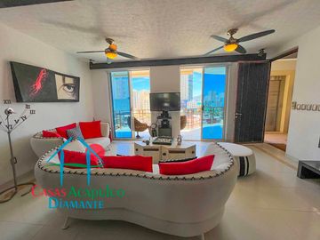 Departamento con Roof garden con sala y jacuzzi