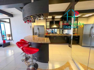 Departamento con Roof garden con sala y jacuzzi