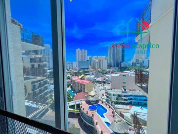 Departamento con Roof garden con sala y jacuzzi