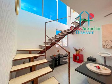 Departamento con Roof garden con sala y jacuzzi