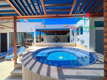 Departamento con Roof garden con sala y jacuzzi