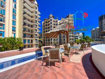 Departamento con Roof garden con sala y jacuzzi
