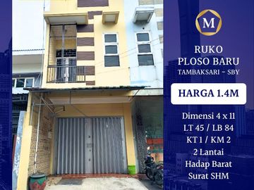 Jual Sewa Ruko Strategis Ploso Baru Tambaksari Surabaya Timur dekat Dharmahusada Mulyosari