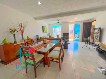 Departamento con terraza y vista a las áreas comunes