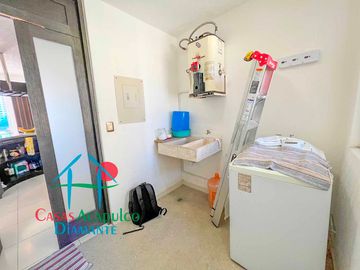 Departamento con terraza y vista a las áreas comunes
