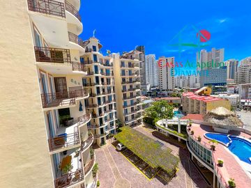 Departamento con terraza y vista a las áreas comunes