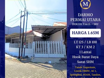 Jual rumah darmo permai utara dukuh pakis murah siap huni bisa KPR
