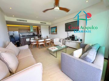 Departamento en renta vacacional en condominio con las mejores amenidades