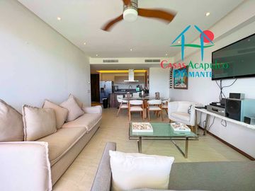 Departamento en renta vacacional en condominio con las mejores amenidades