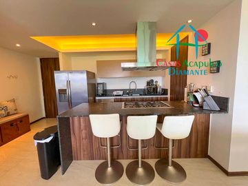 Departamento en renta vacacional en condominio con las mejores amenidades