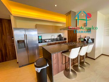 Departamento en renta vacacional en condominio con las mejores amenidades