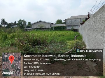 Dijual 3 Kavling Komersil Jalan Mawar Melati Moh Toha Kota Tangerang, Strategis Dekat Ke Bandara Harga Murah