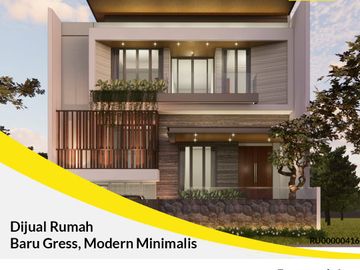 Rumah Baru Gress, Modern Minimalis di Citraland Utama, Surabaya