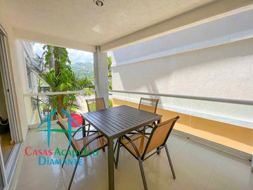 Terraza con vista a las áreas comunes