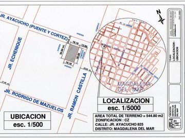 Venta de casa como terreno en Magdalena del Mar parámetros 10 pisos