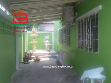 บ้านเดี่ยว หลังมุม การเคหะมีนบุรี (คลองเก้า) เนื้อที่ 38 ตรว. ถนนไมตรีจิต-คลองเก้า เขตคลองสามวา