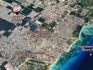 Casa con balcón, alberca común, Pre-construcción, Selvanova, Playa del Carmen