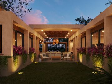 Casa con balcón, alberca común, Pre-construcción, Selvanova, Playa del Carmen