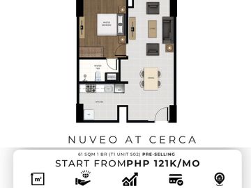 Condos for Sale in Alabang 1 Bed Room 61 SQM with Balcony Pre Selling