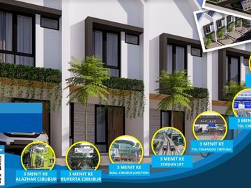 Rumah Defa Cibubur, Baru 2/1 LANTAI, Mewah Harga Murah Dekat Stasiun LRT Halte Toll Mall Jual DIjual