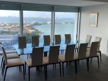 Penthouse de lujo frente al mar, alberca privada, en venta, Emerald, Zona Hotelera, Cancún
