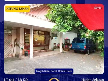 Rumah Hitung Tanah Dr Sutomo Sidoarjo Tengah Kota Cocok Untuk Usaha dekat Jenggolo Mayjen Sungkono
