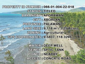 9,900 m2 / 2.44 Acres West Coast Properties