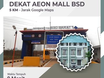 Rumah Mtr BSD Serpong, Baru 2 LANTAI, Mewah Harga Murah Townhouse Exclusive di Tangerang Jual Dijual